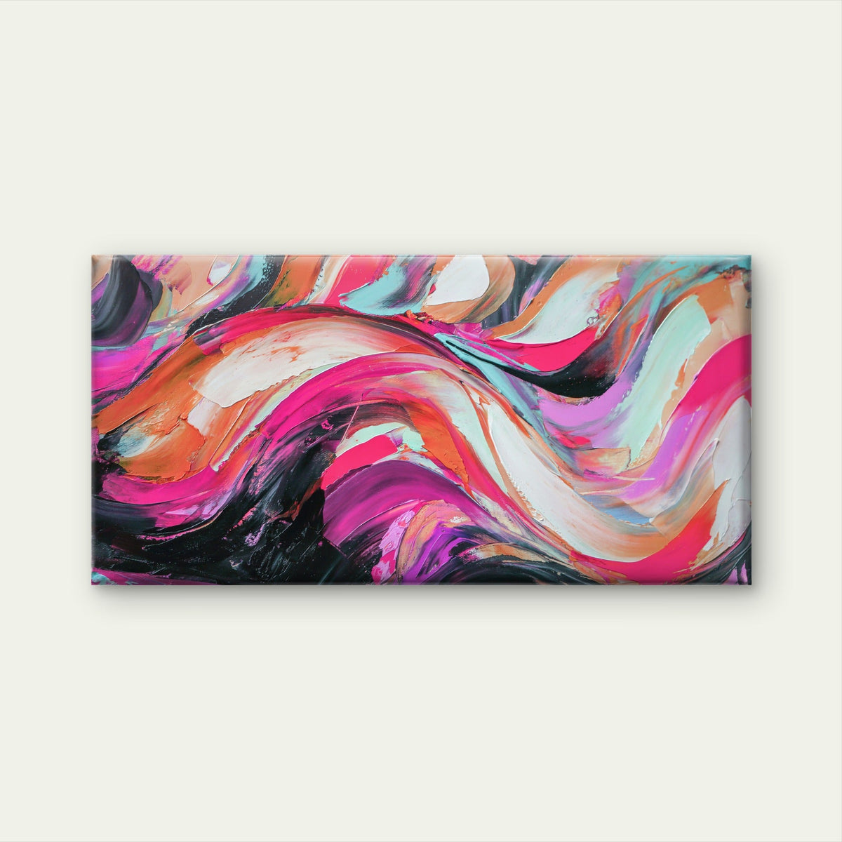 Deep Saturated Hues Of Color Wall Art Canvas Office Home Room Framed 120x60cm