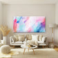 Pastel Absract Art Feather Wall Art Canvas Office Home Room Framed 120x60cm