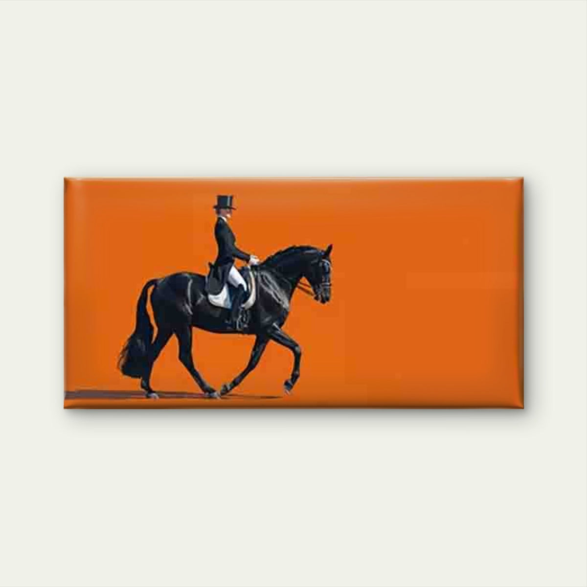 Elegant Equestrian Dressage Wall Art Canvas Office Home Room Framed 120x60cm