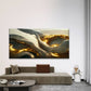 Mixed Liquid Paint White Wall Art Canvas Office Home Room Framed 120x60cm