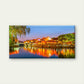 Suzhou Water Town in China Wall Art Canvas Office Home Room Framed 120x60cm