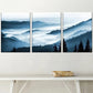 3pcs Modern Chinese Style Mountain Natural Scenery Art Wall Art Set Canvas Framed 40x60cm - High Quality Print 100% Australian Made Wall Canvas Ready to Hang