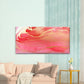 Crimson Gilded Fluid Art Wall Art Canvas Office Home Room Framed 120x60cm
