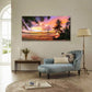 Tropical Palm Tree Summer Ocean Nature Wall Art canvas office home room framed 120x60cm