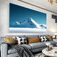 Snow-Capped Mountain and River Landscape Wall Art wall canvas office home room framed 120x60cm