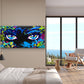 Urban Graffiti Eyes Abstract Colorful Wall Art Canvas Office Home Framed 120x60
