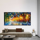 Colorful Autumn Park Wall Art Canvas Office Home Room Framed 120x60cm
