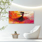 Abstract Swirl Art Dancer Wall Art Canvas Office Home Room Framed 80x45cm