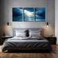 3pcs Charm of Light Wall Art Set Canvas Framed 60x900cm - High Quality Print 100% Australian Made Wall Canvas Ready to Hang