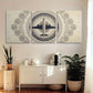 3pcs Aircraft A with an Airplane Motif in the Center Metal Print Ready to Hang Art