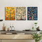 3pcs Tree of Life & Songbirds Classic Design Metal Print Ready to Hang Art