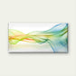 Abstract Wavy Lines Background Wall Art Canvas Office Home Room Framed 120x60cm