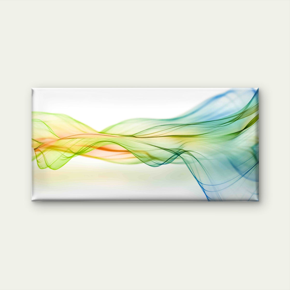 Abstract Wavy Lines Background Wall Art Canvas Office Home Room Framed 80x45cm