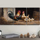 3pcs Chicken Coop Scene Metal Print Ready to Hang Art