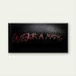 Wear A Mask word title painting Wall Art Canvas Office Home Room Framed 80x45cm