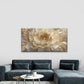 Elegant Beige Peony Blossom Wall Art Canvas Office Home Room Framed 80x45cm