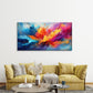 Abstract with a Vibrant Explosi Wall Art Canvas Office Home Room Framed 120x60cm