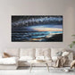 Coastal Beach Blue Sky Wall Art canvas office home room framed 120x60cm