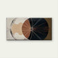 Abstract Geometric Radial Wall Art Canvas Office Home Room Framed 80x45cm