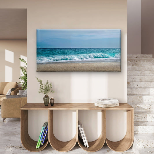Manly Beach Sydney Australia Wall Art Canvas Office Home Room Framed 80x45cm