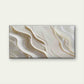 Modern Abstract Cream Wall Art Canvas Office Home Room Framed 80x45cm