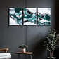 3pcs Antarctic Ice Shelf  Metal Print Ready to Hang Art