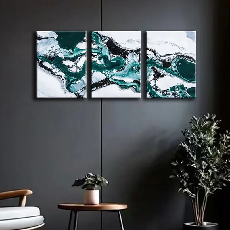 3pcs Antarctic Ice Shelf  Metal Print Ready to Hang Art