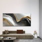 Abstract Leaf Minimalist Wall Art Canvas Office Home Room Framed 120x60cm