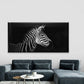 Close-Up of a Zebra Head Wall Art Canvas Office Home Room Framed 80x45cm