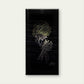 Golden Haired Man Lighting Wall Art Canvas Office Home Room Framed 120x60cm