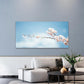 Cherry Blossom Sky View Wall Art Canvas Office Home Room Framed 120x60cm