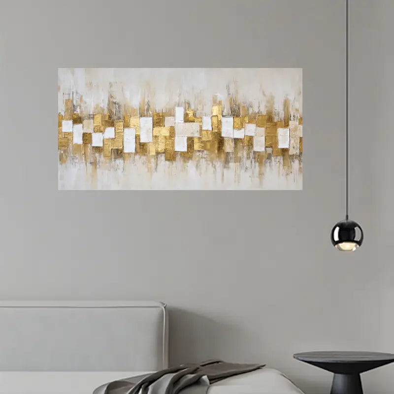Modern Painting with Textured Brush Strokes Wall Art wall canvas office home room framed 120x60cm