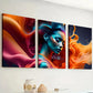 3pcs Modern Style Fashion Abstract Female Figure Art Girly Wall Art Set Canvas Framed 40x60cm - High Quality Print 100% Australian Made Wall Canvas Ready to Hang