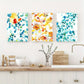 3pcs Colorful Drops & Splashes Vibrant Design Metal Print Ready to Hang Art