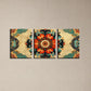 3pcs Cute Mandala Flower Classic Design Metal Print Ready to Hang Art