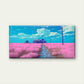The Isolated Pink Farmstead Wall Art Canvas Office Home Room Framed 120x60cm