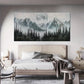 Black and White Foggy Forest Mountain Wall Art canvas office home room framed 120x60cm