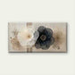 Black & White Floral Designs Wall Art Canvas Office Home Room Framed 80x45cm