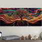 3pcs Psychedelic Tree of Life Design Metal Print Ready to Hang Art