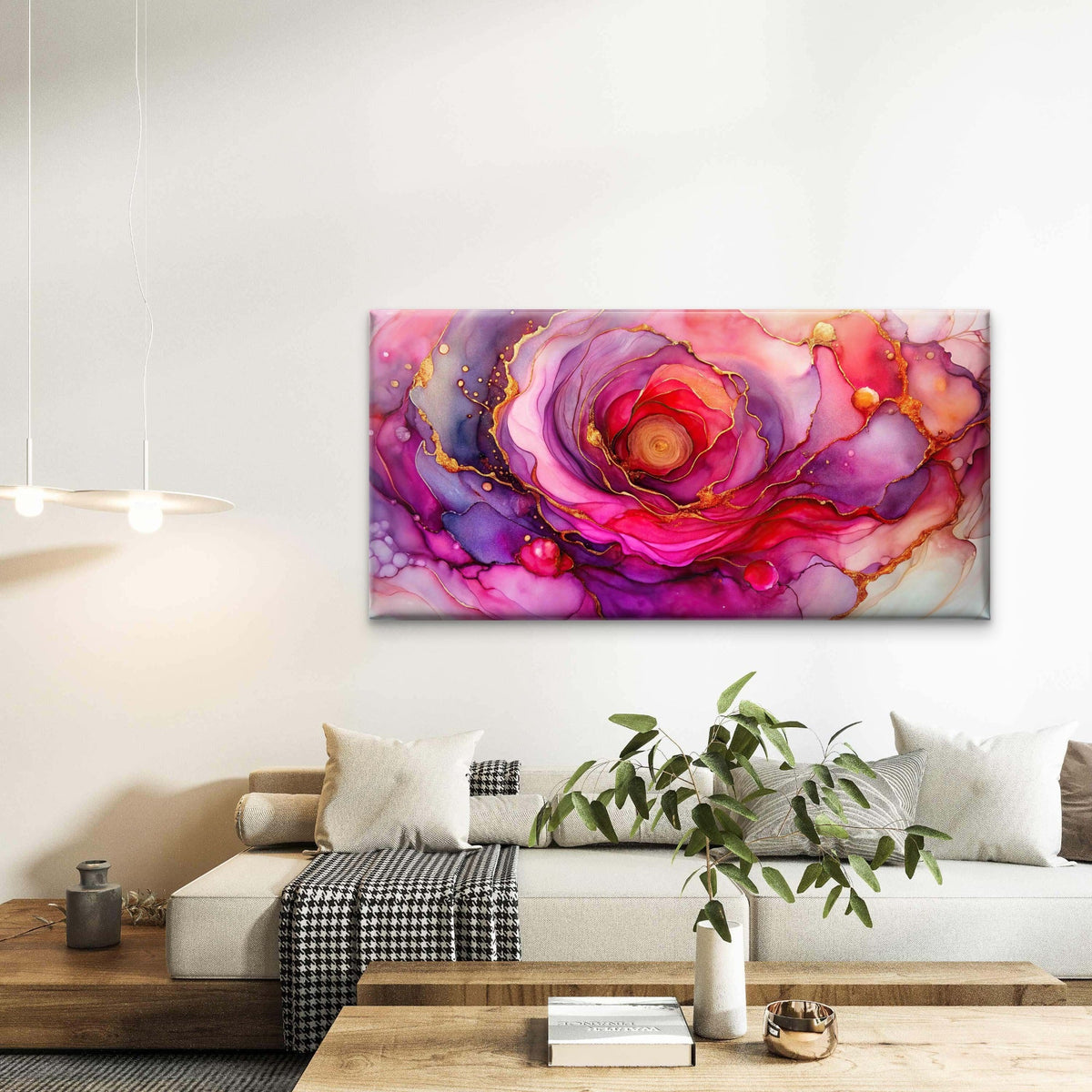 Multicolor Fisheye Design Wall Art Canvas Office Home Room Framed 120x60cm