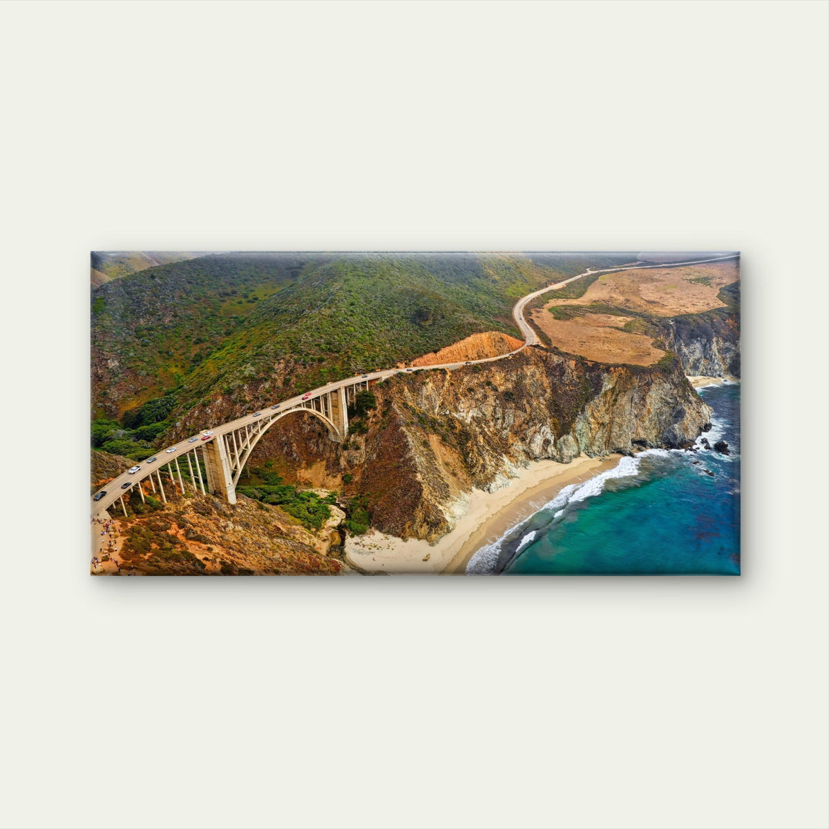 Pacific Coast Highway USA Wall Art Canvas Office Home Room Framed 80x45cm