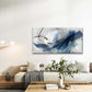 Blue And Golden Circles Wall Art Canvas Office Home Room Framed 120x60cm