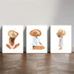 3pcs Boho beach girl sunbathing on the beach Metal Print Ready to Hang Art