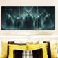 3pcs Antler Devil Painting Metal Print Ready to Hang Art