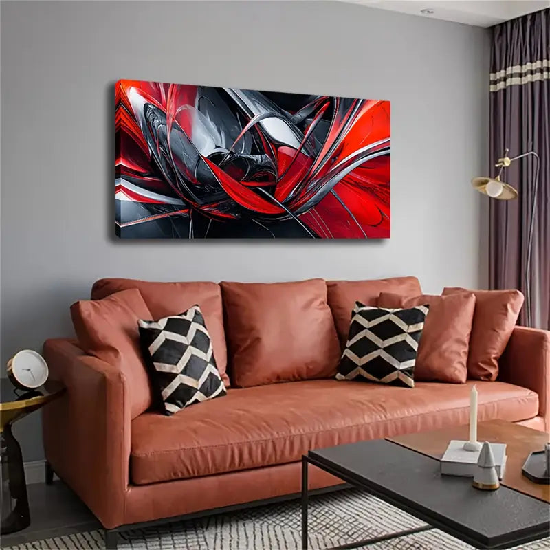 Abstract Minimalist Modern Wall Art Canvas Office Home Room Framed 120x60cm