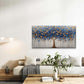 Blue and Golden Butterfly Tree Wall Art Canvas Office Home Room Framed 120x60cm