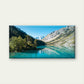 Idyllic French Pyrenees Lake Wall Art Canvas Office Home Room Framed 120x60cm