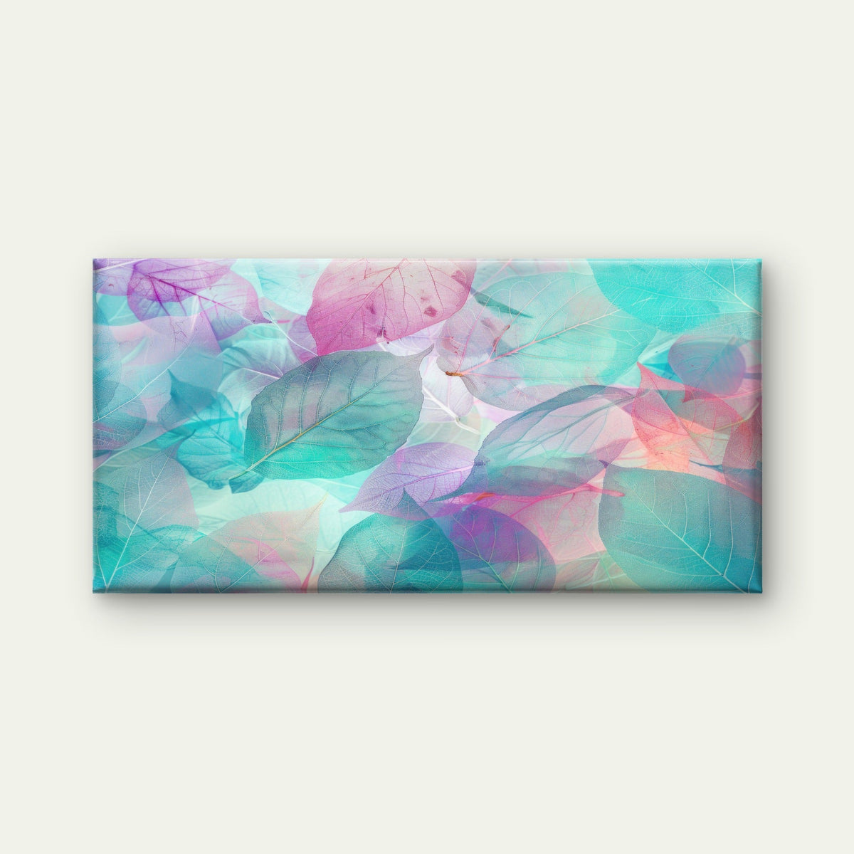 Luminous Petals Pastel Echoes Wall Art Canvas Office Home Room Framed 120x60cm