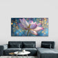 White & Pink for Lotus Flower Wall Art Canvas Office Home Room Framed 80x45cm