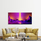Abstract Retro 80s Landscape Wall Art Canvas Office Home Room Framed 120x60cm